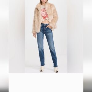 MOTHER High Waisted Double Hiker Skimp Jeans in Love Bombs Size 28